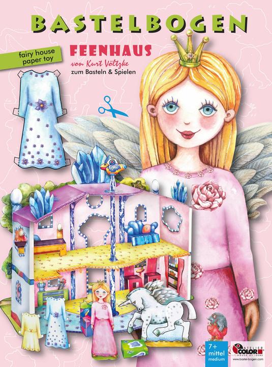 Produktbild Feenhaus Bastelbogen mit Anziehpuppe