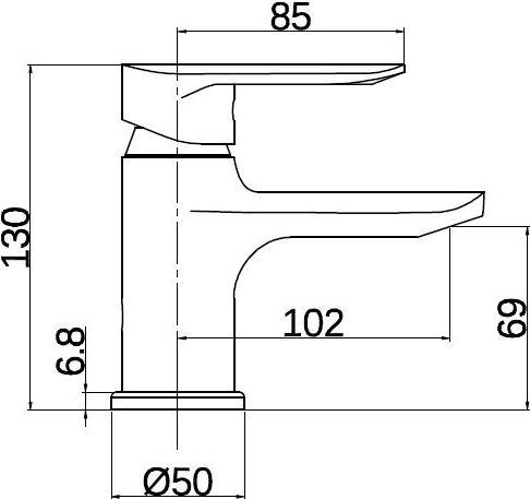 Produktbild Thema_lux BASIN FAUCET DF11601