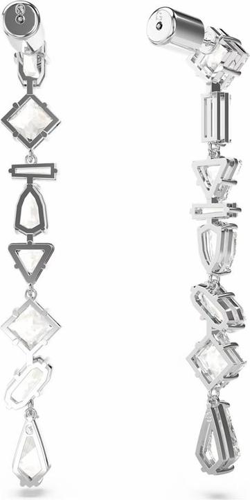 Immagine prodotto Swarovski Orecchini Mesmera a goccia di vari tagli, lunghi e bianchi (Metallo Swarovski)