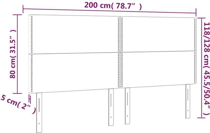 Immagine prodotto VidaXL Zobor (200 x 5 x 128 cm)