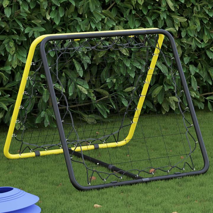 VidaXL Fussball-Rebounder Doppelseitig Verstellbar Gelb