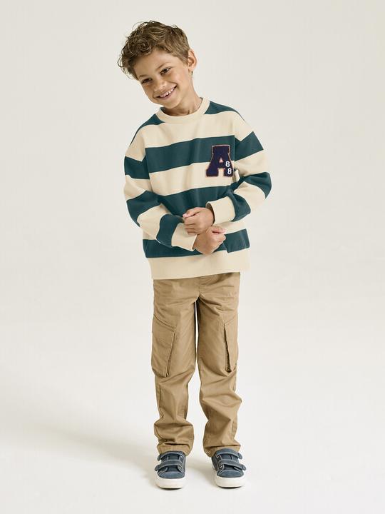 Produktbild Vertbaudet Jungen Sweatshirt mit Frottee-Patch (140)