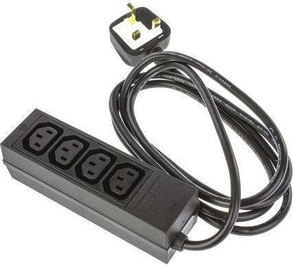 Produktbild Schurter IEC C13 4 Gang Power Distribution Unit, 2m Cable, 10A, 250 V ac