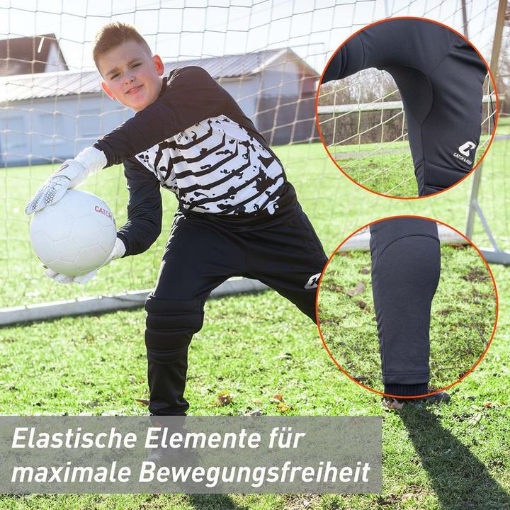 Produktbild Catch & Keep Kinder Erwachsene Torwarthose Trainingshose Keeperhose Goalie Hose Fussballhose Tormannhose (S)