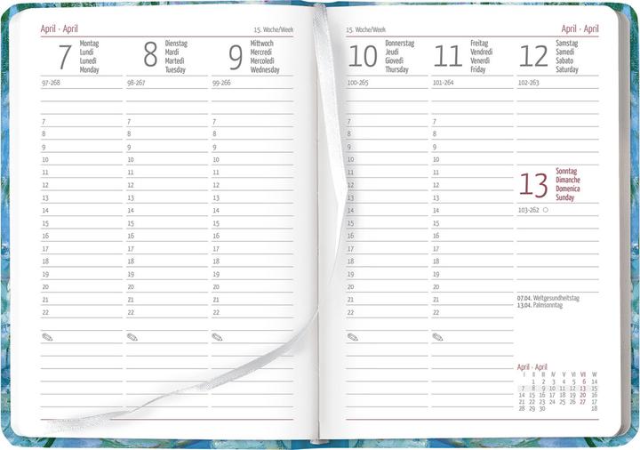 Produktbild Alpha Edition Ladytimer Monet 2025 Taschenkalender, 10x15,2cm, Kalender mit 192 Seiten (10 x 15 cm, Deutsch)