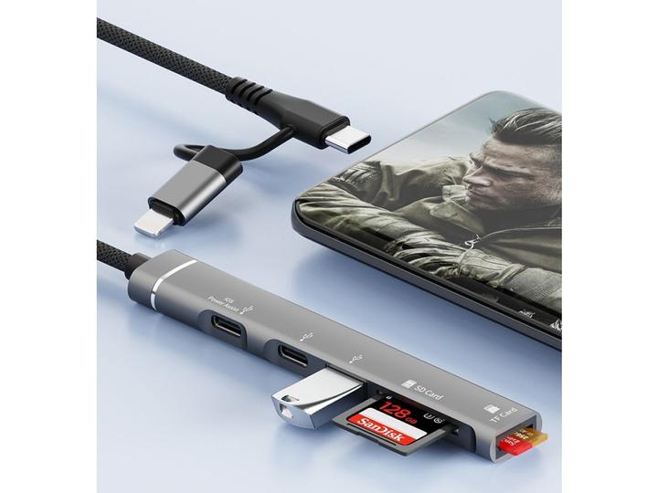 Produktbild PowerGuard 7 in 1 Adapter (Lightning, USB Typ C)