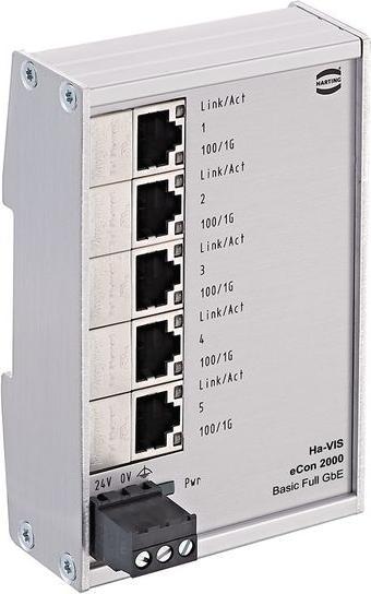 Image du produit Harting Gigabit Commercial Switch, RJ45 5 Port (5 Ports)