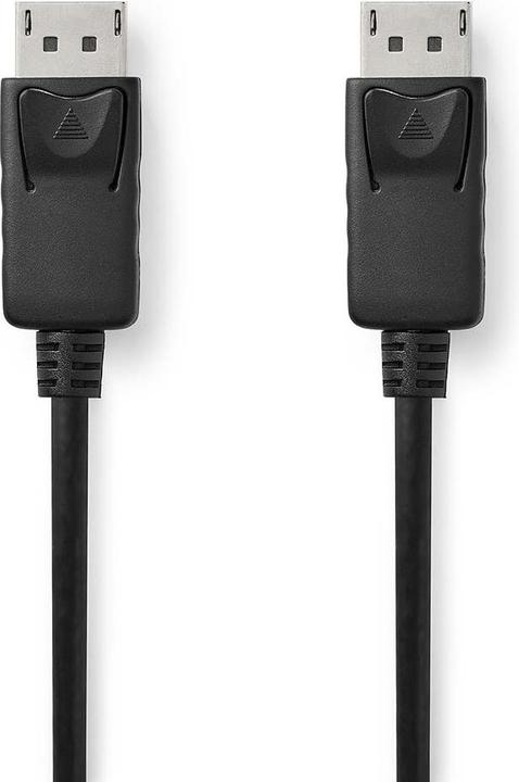 Produktbild Nedis CCGP37014BK20. Kabellänge: 2 m, Anschluss 1: DisplayPort, Anschluss 2: DisplayPort. Kabeldurchmesser (2 m, DisplayPort)