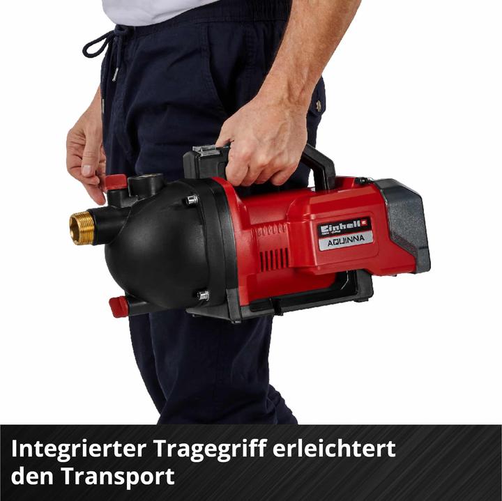 Actual product image Einhell AQUINNA 36/30 Set Akku-Gartenpumpe 3000 l/h 26 m (Garden pump)