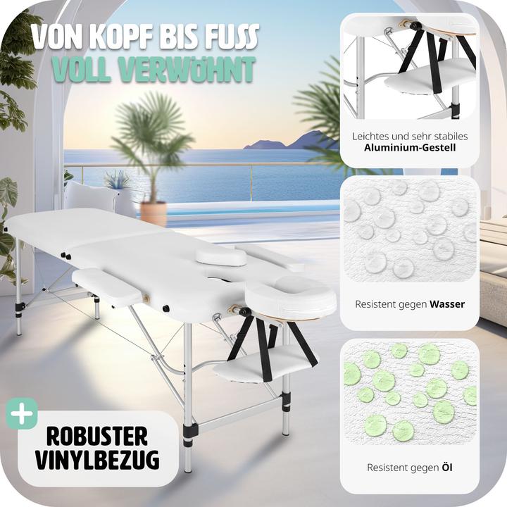 Actual product image tectake 2 zone massage table