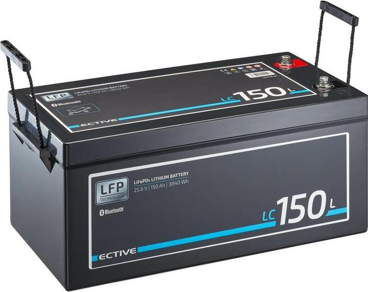 Immagine prodotto Ective 24V 150Ah LiFePo4 batteria di alimentazione Batteria al litio BMS camper LFP BT (24 V, 150 Ah)