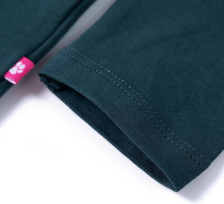 Immagine prodotto VidaXL Camicia da bambino a maniche lunghe verde scuro 104,Materiale: 95 (104)