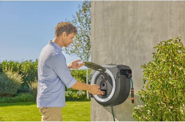 Immagine prodotto Gardena Batteria a parete PowerRoll XXL 18V set bianco 40 m (40 m)