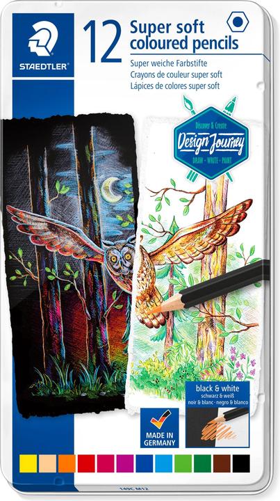 Actual product image Staedtler 149C Super Soft Coloured Pencils (12 colours, 12 x)