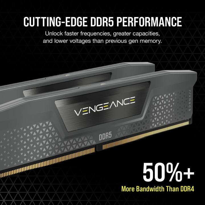 Image du produit Corsair DIMM 32 GB DDR5-6000 (2 x 16GB, 6000 MHz, RAM DDR5, DIMM)
