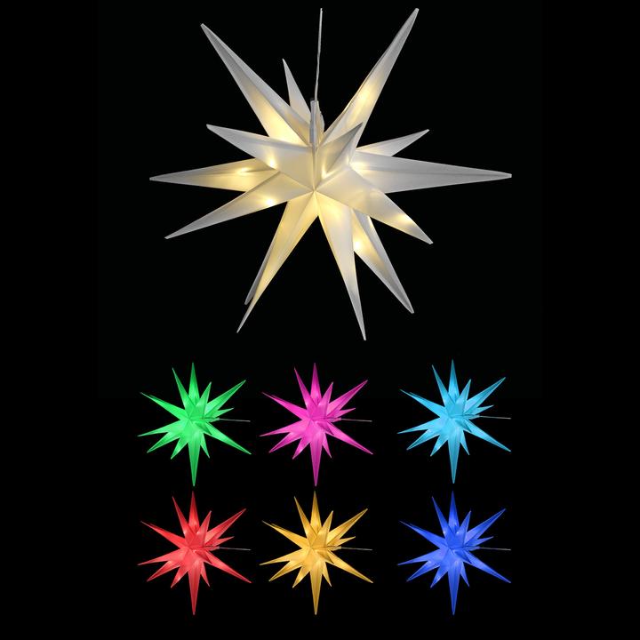 Mojawo 3D LED star for hanging Christmas lights DIA 57cm outdoor IP44