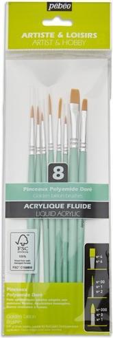Image du produit Pebeo 8 Brosse polaire de précision Gold MC