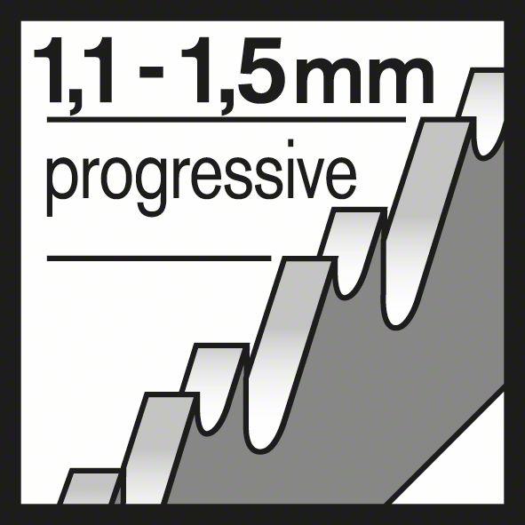 Actual product image Bosch Professional Zubehör T 118 A, pack of 25