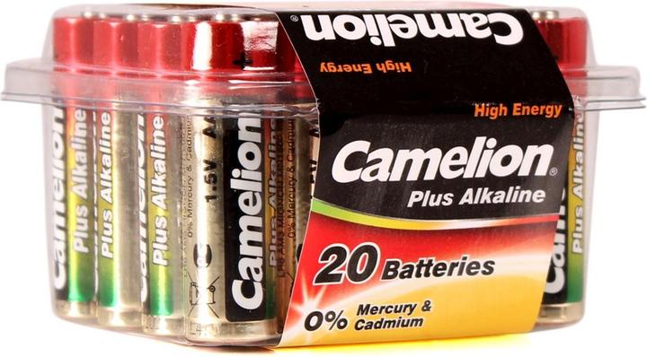 Actual product image Camelion alkaline battery AA / LR06 / AM3 / mignon cell set of 20 in blister box (20 pcs.)