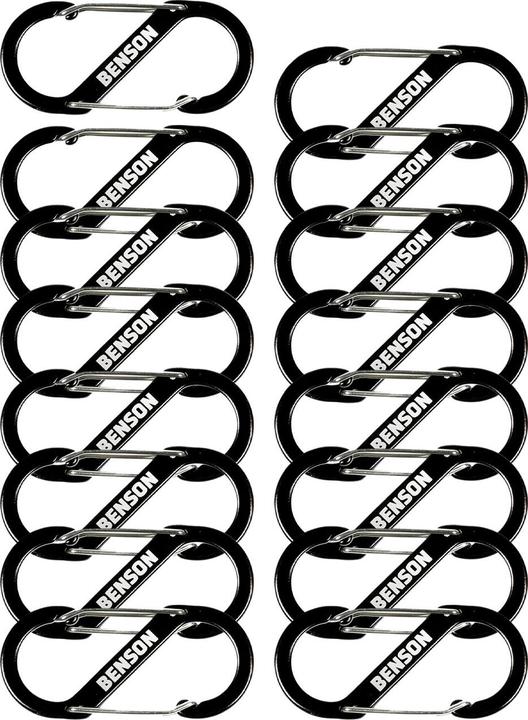 Actual product image Benson Set of 16 double snap hooks, S-clip, 4 x 9 cm