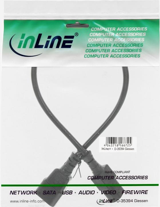 Actual product image InLine Cold device extension (0.75 m, C14)
