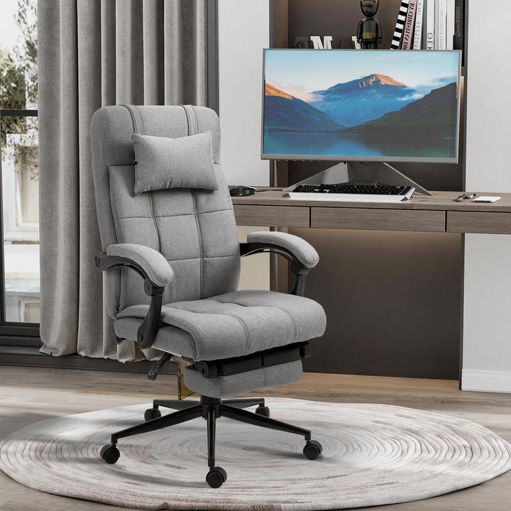 Image du produit Vinsetto Chaise de bureau Réglable en hauteur avec repose-pieds