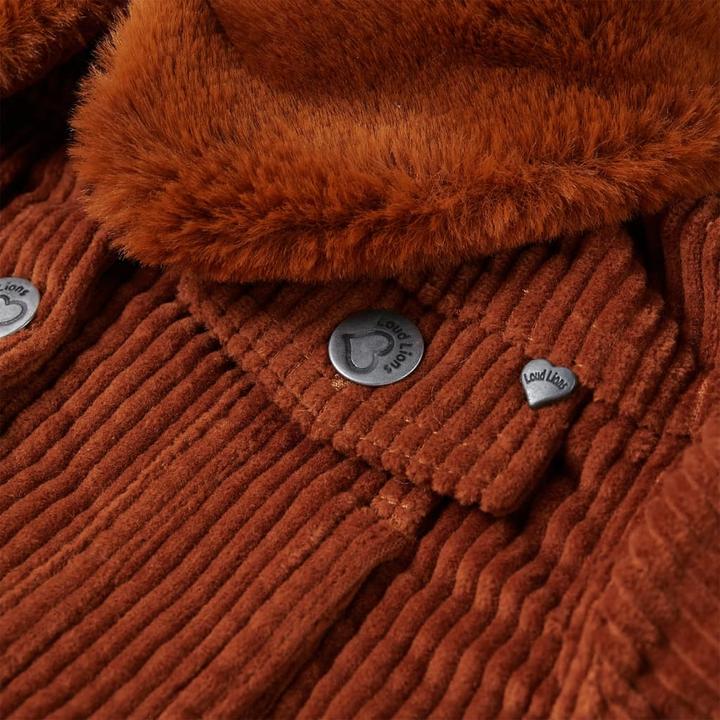 Produktbild VidaXL Kinderjacke Cord Cognac 104,Aussenmaterial: Cord (100 (104)