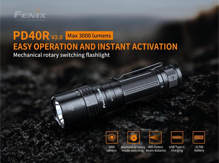 Produktbild Fenix PD40R V2.0 (13.80 cm, 3000 lm)