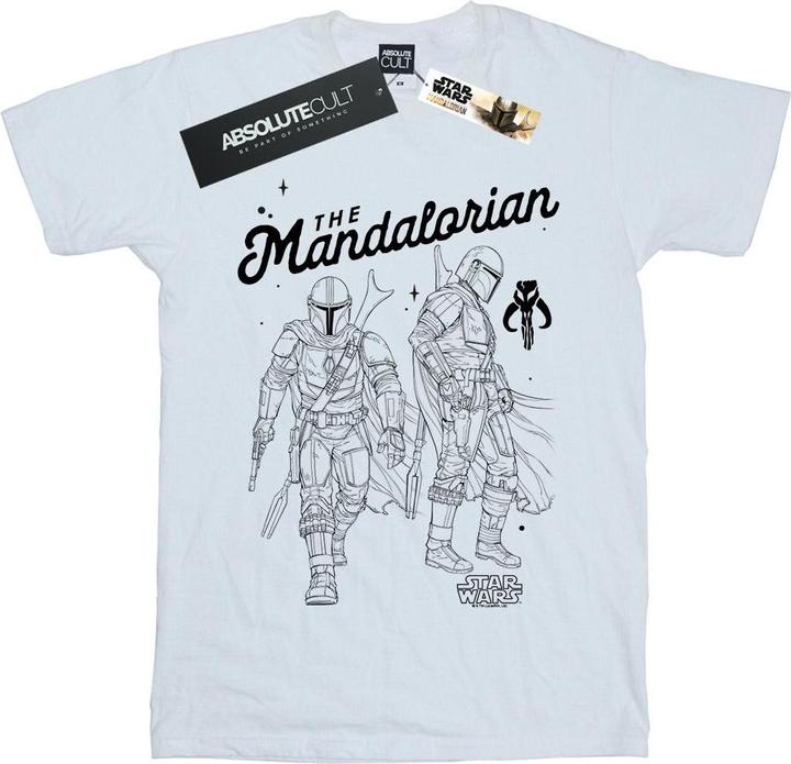 Star Wars The Mandalorian Hunter Profile TShirt (L)