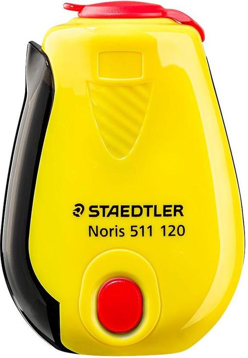 Actual product image Staedtler Noris sharpening box, ratchet function, yellow/black