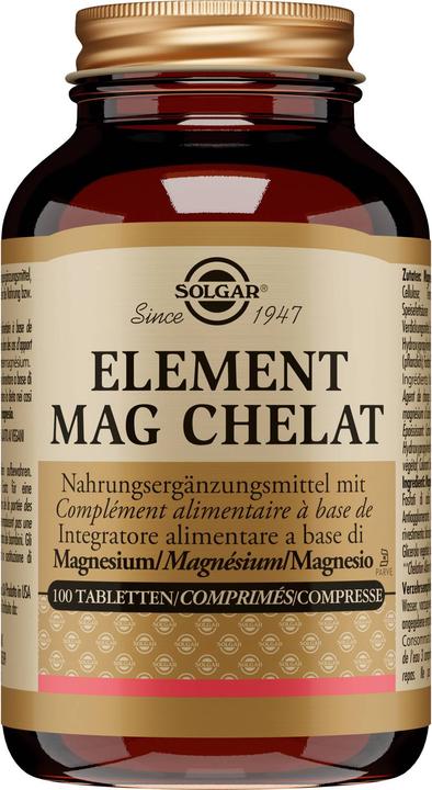 Image du produit Solgar Element Mag Chelat Comprimés (100 pcs) (100 pièce(s), Cachets, 264 g)