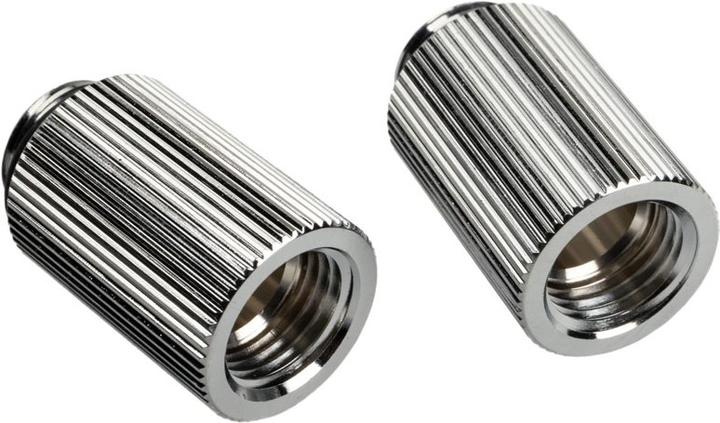 Actual product image Bitspower Touchaqua adapter straight G1/4 inch male to G1/4 inch female - pack of 2