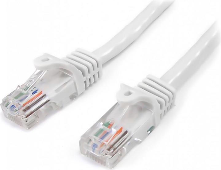 Image du produit StarTech 1m Cat5e RJ45 UTP Network Cable Snagless - Cat 5e Patch Cord - White - Male / Male (U/UTP, CAT5e, 1 m)