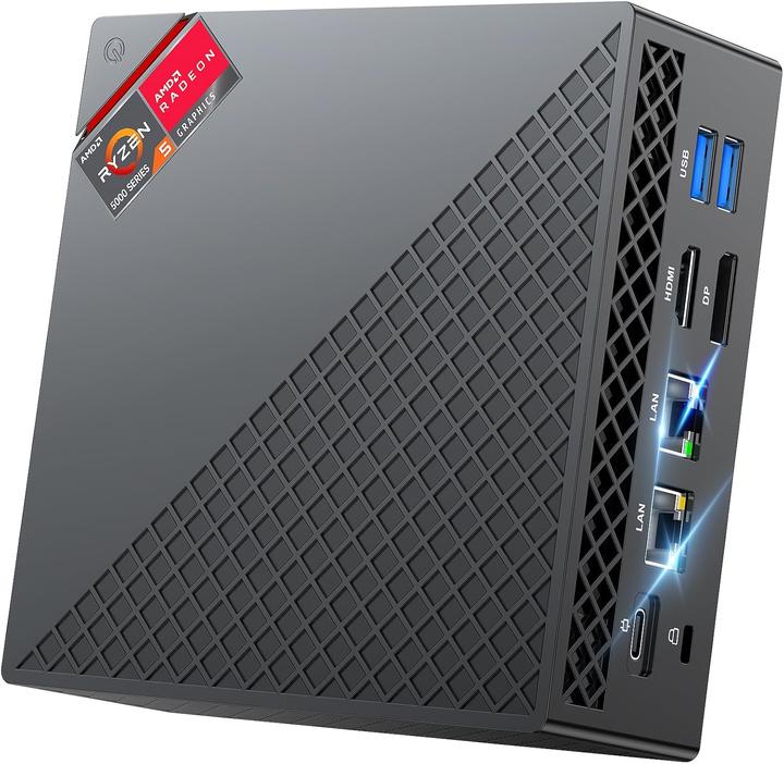 Produktbild NiPoGi Mini PC AM06 PRO mit Ryzen 5 und Triple Display (AMD Ryzen 5 5500U, 32 GB, 512 GB, AMD Radeon Graphics)