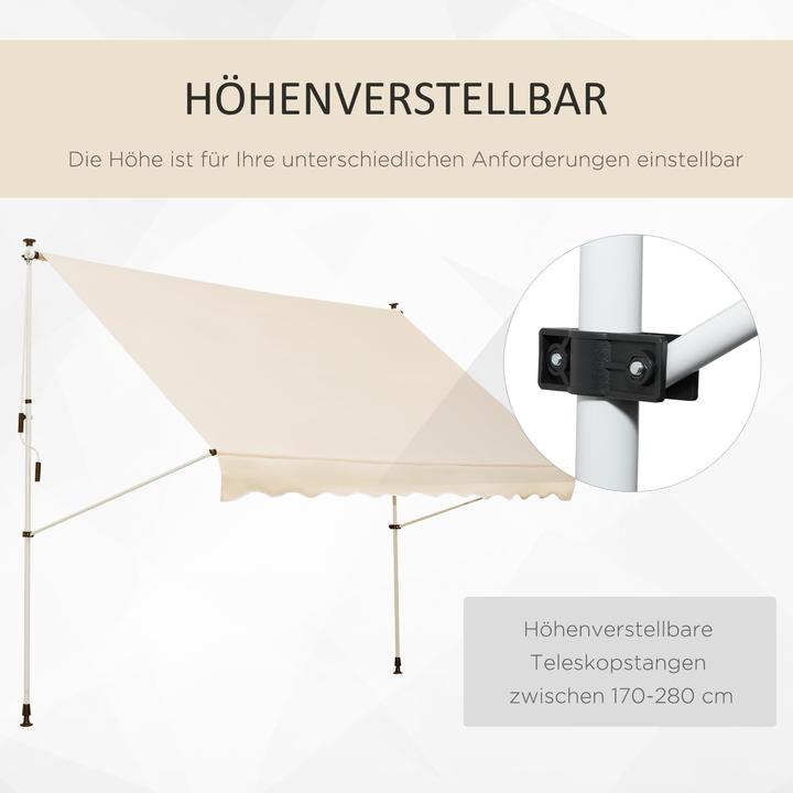 Immagine prodotto Outsunny Tenda da sole per balcone (3 m)