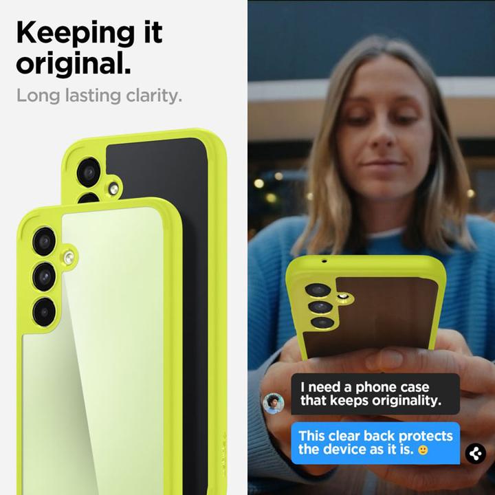 Actual product image Spigen Ultra Hybrid Case for A546B Samsung Galaxy A54 - lime (Samsung Galaxy A54 5G)