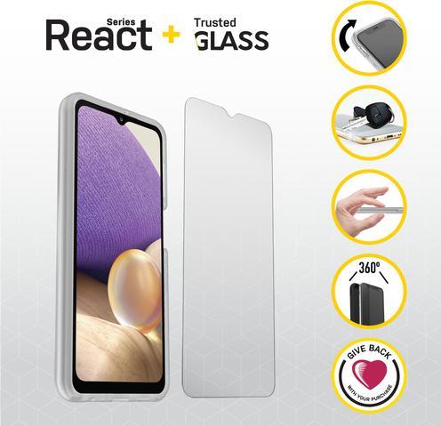 Actual product image OtterBox React + Glass Bundle - Kit (1 Piece, Samsung Galaxy A32 5G)