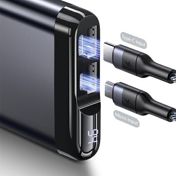 Actual product image Usams PB55 10000 mAh Powerbank Green (10KCD14802) (10000 mAh, 37 Wh)
