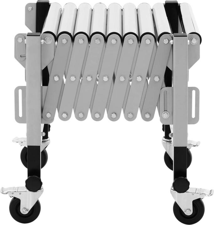Produktbild MSW Mobile Rollenbahn Förderanlage 130 kg 147 cm 9 Rollen höhenverstellbar faltbar
