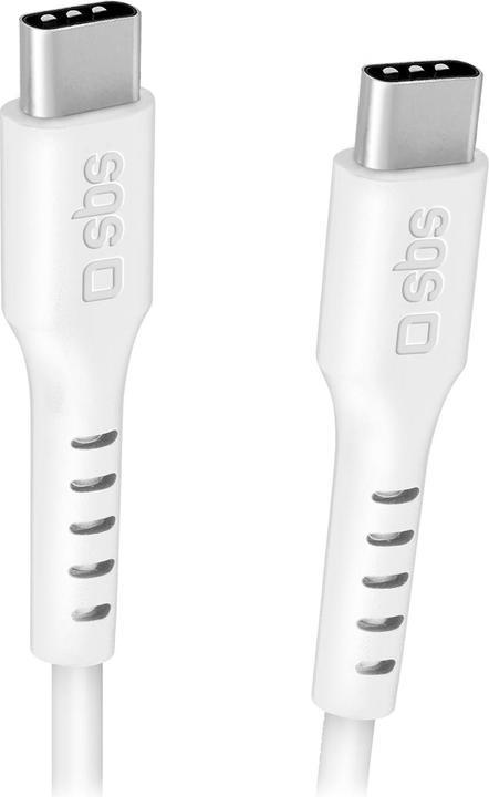 Actual product image SBS Charging/data cable PD 240W USB-A > USB-C white 3.0m (3 m, USB 2.0, 240 W)