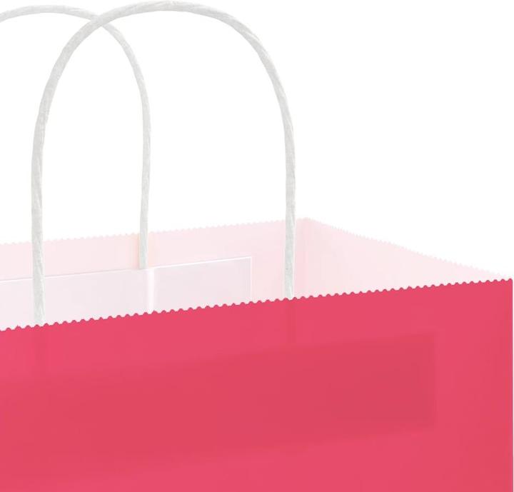 Image du produit VidaXL Sacs en papier kraft 50 pcs. avec anse Rose 26x12x35 cm Sac en papier (Pochette cadeau, 50 x)