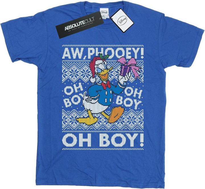 Disney Donald Duck Christmas Fair Isle TShirt (M)