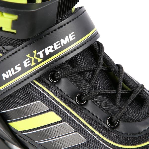 Produktbild Nils EXTREME NH18191 2IN1 INLINE SKATES BLACK/LIME SIZE. M (34-38) WITH INTERCHANGEABLE HOCKEY SKATE (34, 35, 36, 37, 38)