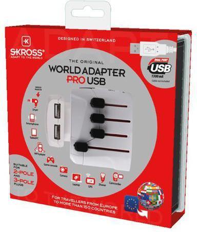 Actual product image Skross World Adapter Pro USB