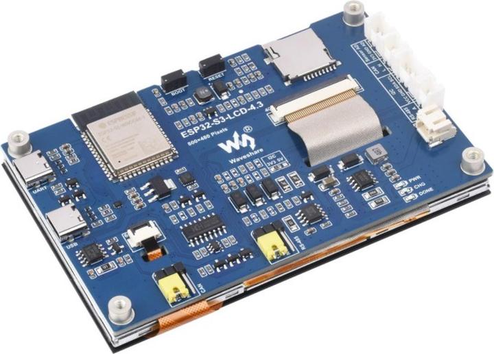 Actual product image WaveShare ESP32-S3 4.3inch Capacitive Touch Display Development Board 800x480
