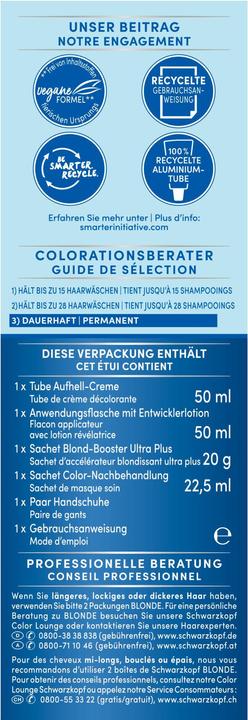 Image du produit Schwarzkopf Blonde Ultra éclaircissant (L1 Azurant extrême)