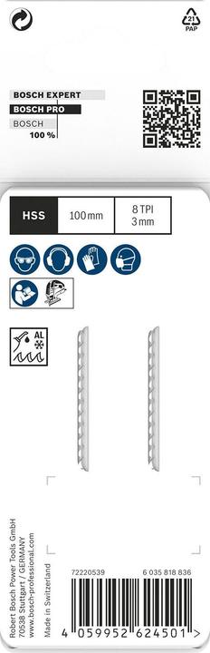 Image du produit Bosch Professional Zubehör PRO Alu T127D Stichsägeblatt