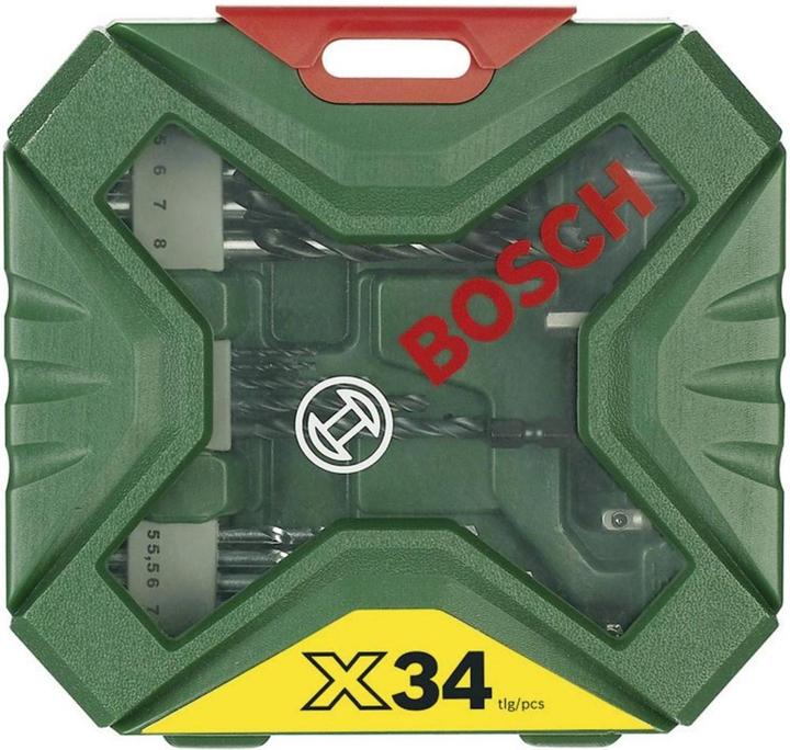 Actual product image Bosch Zubehör X - Line Classic drill and bit set 34 pieces (2 mm, 5.5 mm, 5 mm, 6 mm, 7 mm, 8 mm, 4 mm, 3 mm)
