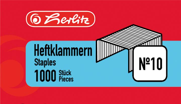Produktbild Herlitz Heftklammer No.10 verzinkt 2 x 1000 Stück (2 x)