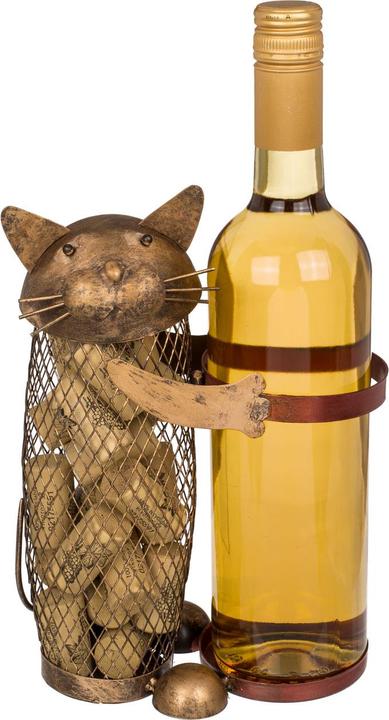 Actual product image Out of the blue Bottle holder cat (Wine bottle holder)